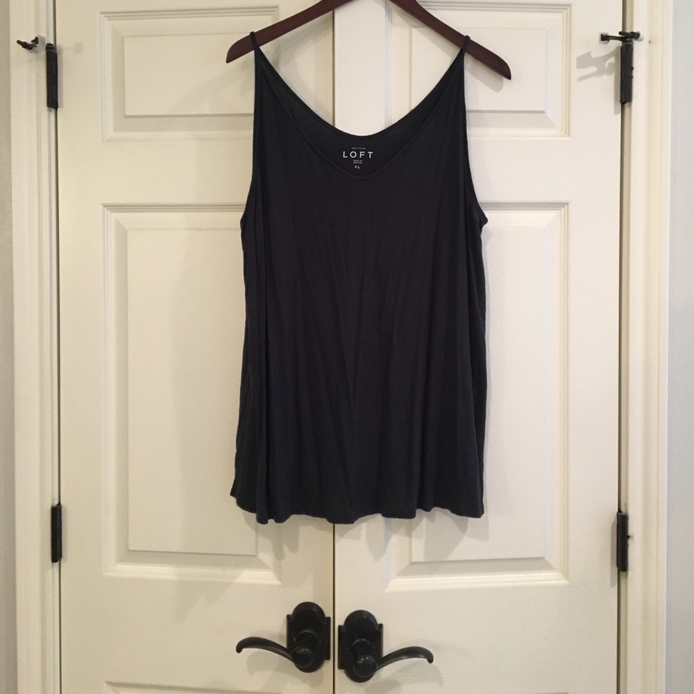 LOFT Sleeveless Top w/ Swing Hem XL